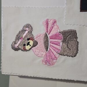Handmade machine embroidery patch